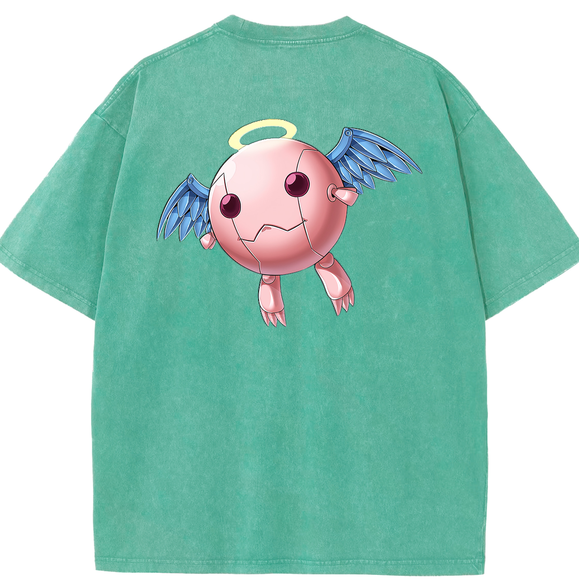 （画像用） 遊☆戯☆王 Yu-Gi-Oh! 綿100% ヴィンテージ風 半袖Tシャツ（背面プリント）